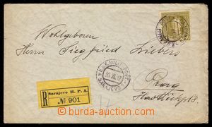 89699 - 1917 R dopis vyfrankovaný známkou FP Mi.133, DR KuK MILIT.