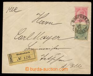 89721 - 1892 Sch.64x, celinová obálka, formát d, chlopně E, roze