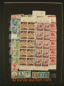 90271 - 1930-45 GERMANY sestava zn. na 7ks výmětových listů (fo