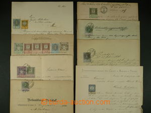 90273 - 1883-96 AUSTRIA-HUNGARY comp. 8 pcs of stamped documents fr
