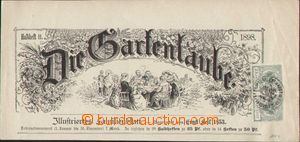 90698 - 1898 záhlaví časopisu Die Gartenlaube vyfr. 2-páskou Mi.