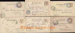 90791 - 1883-1903 sestava 6ks dopisnic, různé jazykové mutace, ob