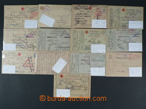 91124 - 1916-18 POLNÍ POŠTA / RAKOUSKO-UHERSKO sestava 12ks líst