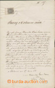91163 - 1880 AUSTRIA-HUNGARY request to court, mounted revenue 7 is