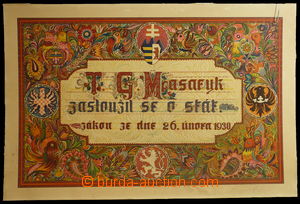 91368 - 1930 KOSTELNÍČEK Štefan: ornamentální obraz - Zákon z