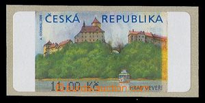 91464 - 2000 Pof.AT1, Veveří, hodnota 11Kč bez *, s VV6 - žlutý pruh