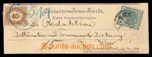 91774 - 1905 neoficiální dopisnice malého formátu 5x14cm, němec