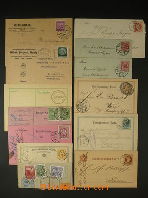 92314 - 1875-1941 ÚSTÍ NAD LABEM (Aussig) sestava 10ks celistvost