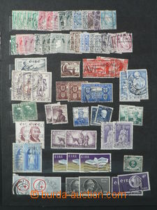 92593 - 1922-65 IRELAND sestava známek, obsahuje mj. přetiskové