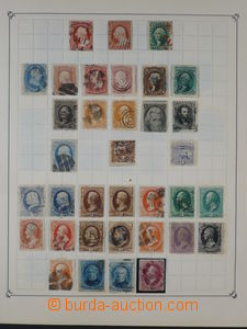 93476 - 1851-1912 USA malá sbírka známek, obsahuje zajímavou kl