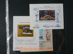93502 - 1937-85 RUMANIA sbírka více než 70ks aršíků ve 3 seš