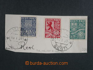 93796 - 1939 Mi.142, 143 a 145, DR TALLIN / EESTI / 16.1.39, na malé