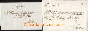 93918 - 1794-96 comp. 2 pcs of folded prephilatelic letters with int
