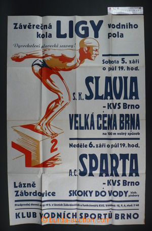 94305 - 1942 SPORT / WATER SPORTS town bath Brno-Zábrdovice, forma