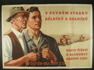 94306 - 1954 TOTALITARIANISM promotional poster 85x60cm, folded int