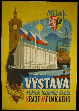 94322 - 1938? EXHIBITIONS advertisement poster, Mělník - land exh