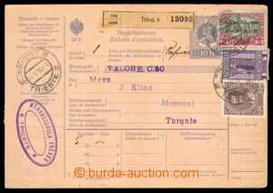 94346 - 1916-17 whole international dispatch note with revenue 10h (