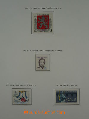 94796 - 1993-96 ČESKO 4 ročníky na volných albových listech Tr
