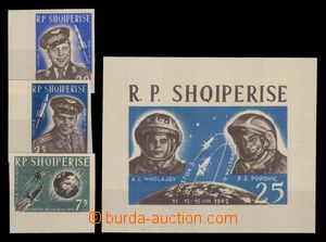 94843 - 1963 Mi.731-733 + Bl.18, Vostok 4, kat. 80€
