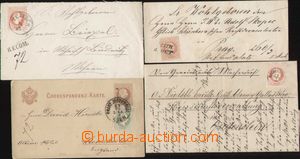 95361 - 1876-80 4kls celistvostí vyfr. zn. VI. emise, 1x R dopis vy
