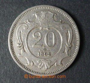 96112 - 1892 RAKOUSKO-UHERSKO František Josef I., 20h, mincovna Wi