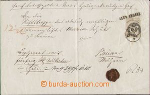 96845 - 1869 handwritten private dispatch-note on/for mailing from W