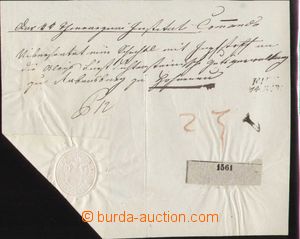 96847 - 1855 handwritten private dispatch-note on/for mailing from W