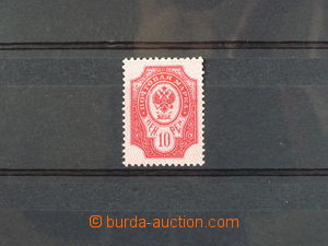97001 - 1901 Mi.51, Znak 10p červená, pěkně centrovaná, nepatrná sto