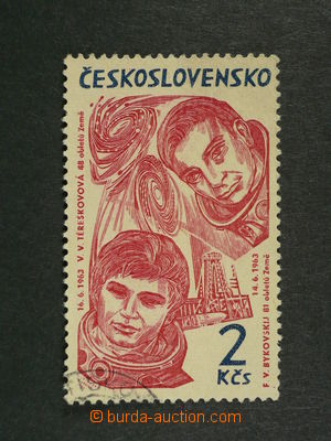 97191 - 1964 Pof.1376, Výzkum vesmíru 2Kčs, DV 15/2 - skvrna v K, ka