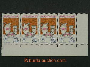 97213 - 1977 Pof.2260, Tradice čs. porcelánu 60h, rohová 4-páska, vy