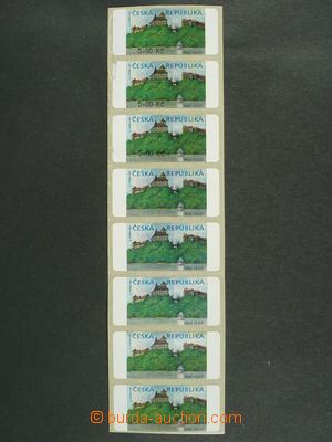 97249 - 2000 Pof.AT1 Veveří, varianta I., 8-páska různých zajímavos