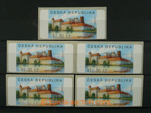 97360 - 2005 Pof.AT3 Jindřichův Hradec, sestava 5 kusů různých hodno