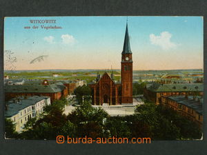 97452 - 1915 VÍTKOVICE (Witkowitz) - kostel z ptačí perspektivy,