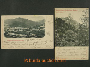 97458 - 1898 HAINFELD - sestava 2ks pohlednic, celkový pohled, nád