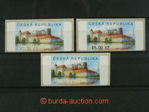 97507 - 2005 Pof.AT3 Jindřichův Hradec, sestava 3 kusů známek různýc