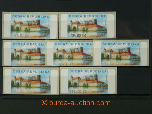 99334 - 2005 Pof.AT3, Jindřichův Hradec, sestava 7 kusů (hodnoty 7,5