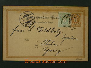 99607 - 1890 Mi.P62, dopisnice 2Kr, něm.-český text, adresovaná do Š