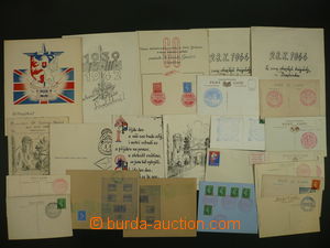 99805 - 1940-44 COMMEMORATIVE POSTMARKS / CS.FP ENGLAND - FRANCE se