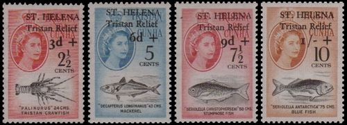 Tristan Relief (ST. HELENA SG.172-175) 