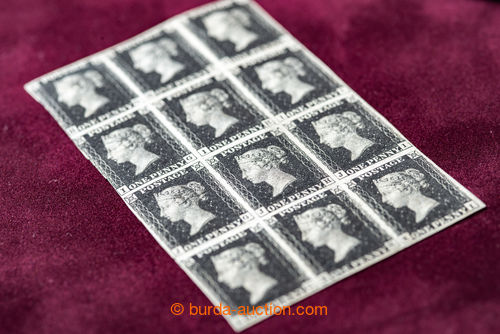 Elusive mint Penny Black block of 12 sold in Public Auction 74!