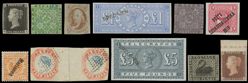 Representative collection of stamps and covers in e-shop