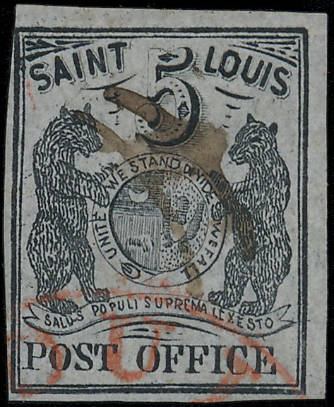 St. Louis provisional 5c in Public auction 41