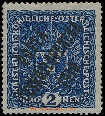 Rare and interesting lots of POSTA CESKOSLOVENSKA 1919 in Public Auction 42