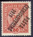 109149 / 0 - Philately / Czechoslovakia 1918-1939 / Posta Ceskoslovenska 1919 Overprint Issue / Austrian Coat of arms small size