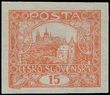 125284 / 56 - Filatelie / ČSR I. / Hradčany 1918 - nezoubkované