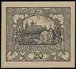 74231 / 82 - Filatelie / ČSR I. / Hradčany 1918 - zkusmé tisky