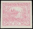 74812 / 79 - Filatelie / ČSR I. / Hradčany 1918 - zkusmé tisky