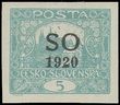 75458 / 542 - Philately / Czechoslovakia 1918-1939 / Plebiscitary Zone Eastern Silesia SO 1920