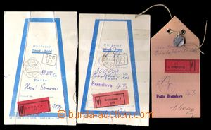 100022 - 1977-85 sestava 3ks poštovních uzávěrů od cenných zás