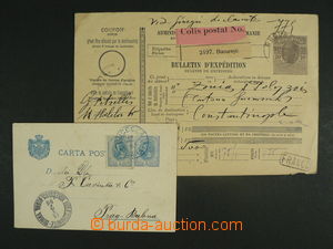 100077 - 1896-1916 comp. 2 pcs of p.stat, 1x PC Mi.P33, uprated with 